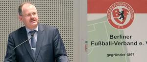 Will Stärke demonstrieren: Bernd Schultz, Präsident des Berliner Fußballverbandes.