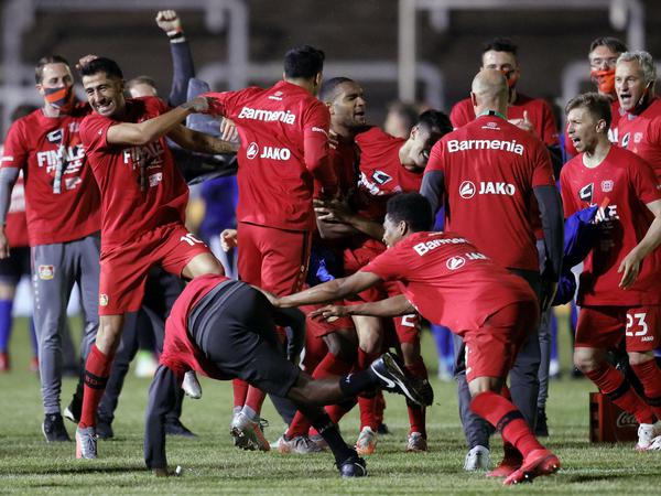 Jubeltrubel: Leverkusen kann sich über den Einzug ins Pokalfinale freuen.