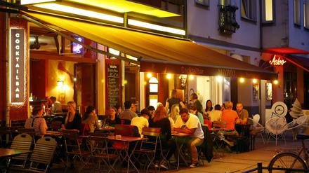Normalerweise sind die Bars im bei Touristen beliebten Simon-Dach-Kiez in Friedrichshain immer gut gefüllt.