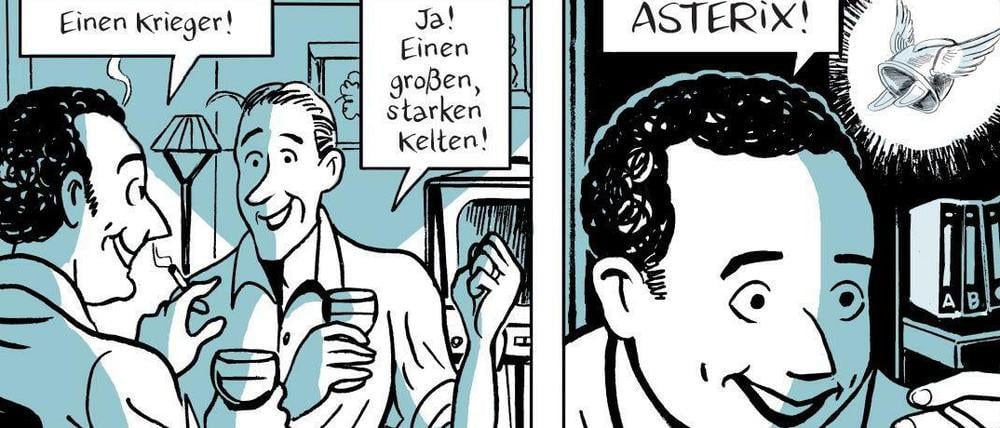 Historischer Moment: Goscinny und Uderzo erfinden Asterix und Obelix.