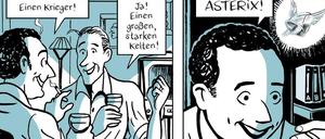 Historischer Moment: Goscinny und Uderzo erfinden Asterix und Obelix.