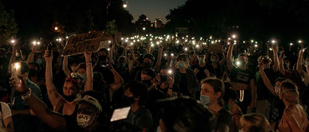 Protest gegen Rassismus in Brooklyn.