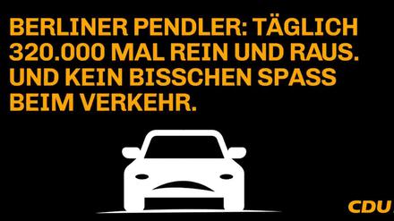 Auch in der CDU nicht unumstritten: der Rein-raus-Spruch zur Verkehrspolitik.