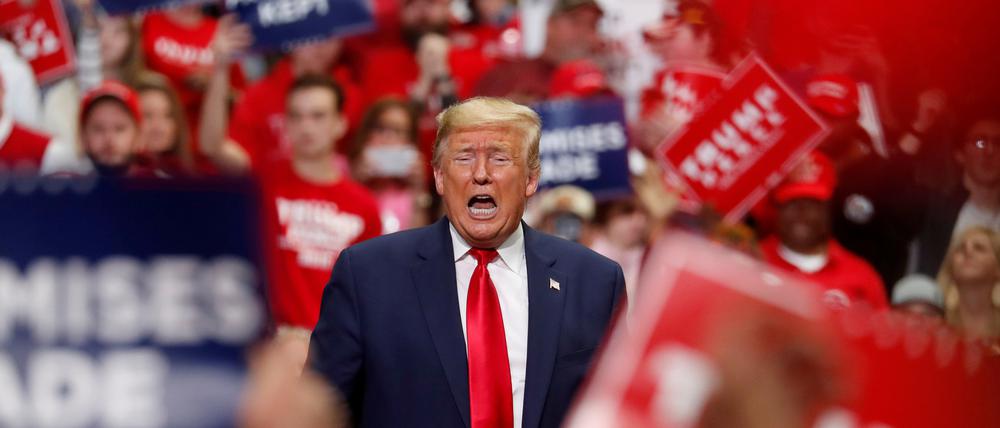 Trump bei seinem letzten Wahlkampf-Auftritt am 2. März in Charlotte, North Carolina