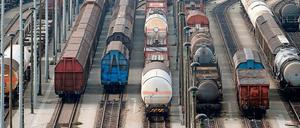 Derzeit nur zu einem Bruchteil ausgelastet: Das einst schlagkräftige Netz der DB Cargo.