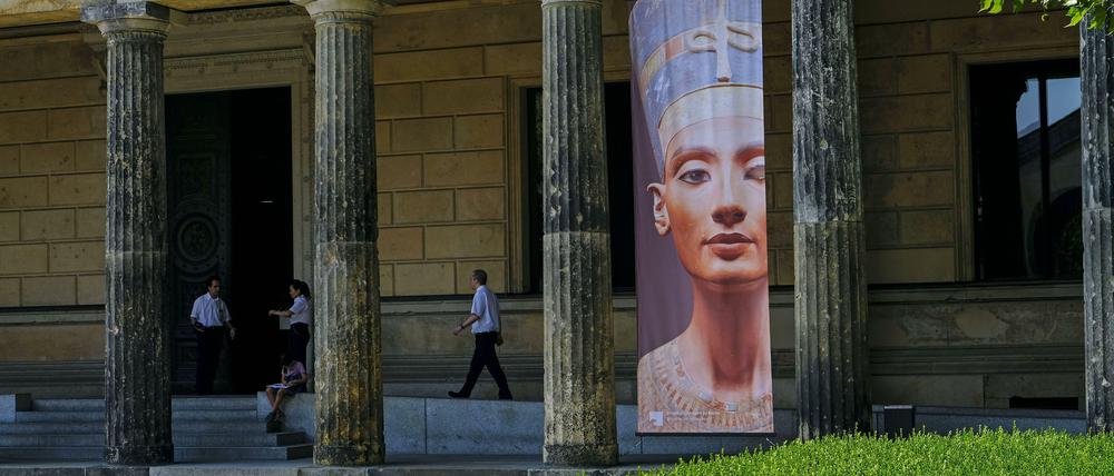 Zugang nur über die Kolonnaden: Das Neue Museum öffnet bald wieder - und Nofretete ist endlich nicht mehr allein.