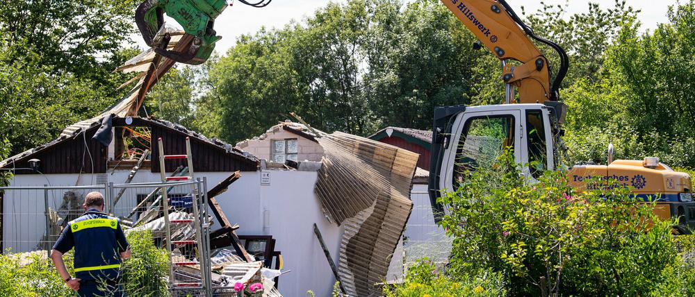 In dieser Gartenlaube in Münster sollen mehrere Männer zwei Jungen schwer missbraucht haben.