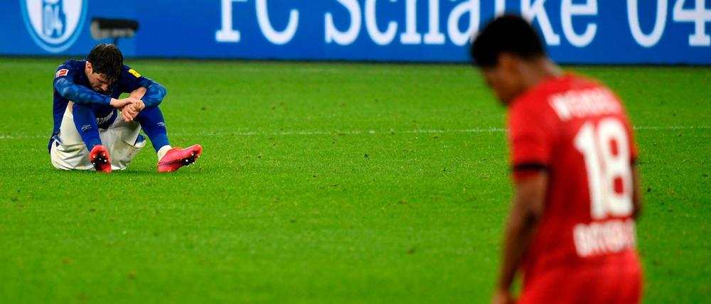 Richtig freuen konnte sich keiner beim nach dem Spiel zwischen Schalke und Leverkusen. 