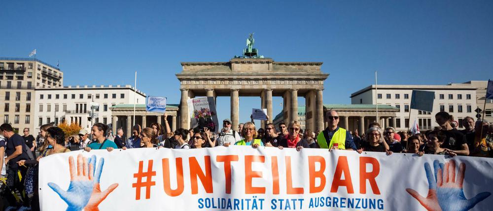Mehr als 20.000 Demonstranten werden am Sonntag in Berlin erwartet. 