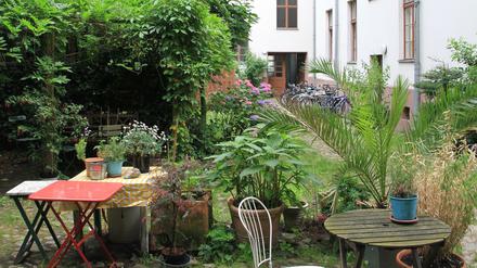 Verstecktes Idyll. Manche Hinterhöfe sind kleine Urlaubsorte.