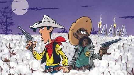 Unter Rassisten: Das Cover des neuen Lucky-Luke-Albums, das im Oktober erscheint.