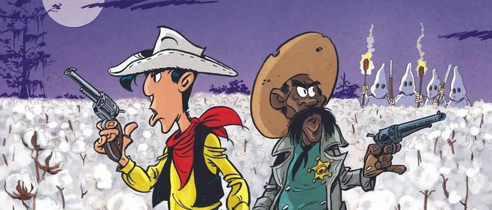 Unter Rassisten: Das Cover des neuen Lucky-Luke-Albums, das im Oktober erscheint.