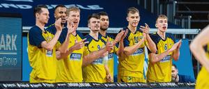 Lange Bank: Mit 15 Spielern ist Alba Berlin beim BBL-Finalturnier in München dabei.