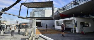 Vorbereitungen für die Wiedereröffnung des Flughafen Brüssel-Zaventem. Von Montag, dem 15. Juni 2020 an, soll er für Passagierreisen innerhalb Europas und des Schengen-Raumes wiedereröffnet werden.
