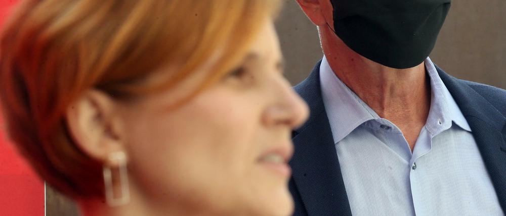 Linken-Politiker Dietmar Bartsch, Katja Kipping. 