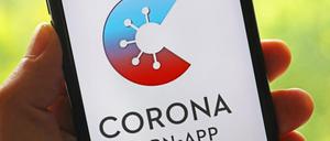 Die offizielle Corona-Warn-App auf einem Smartphone
