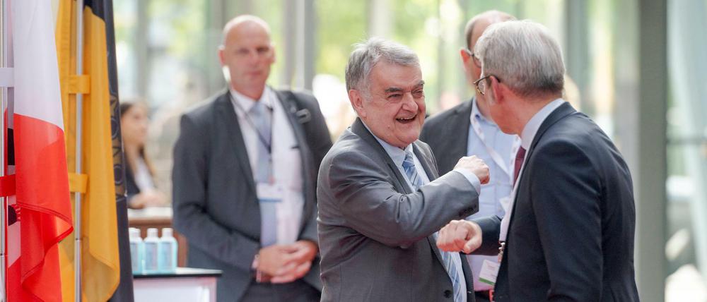 Eröffnung der Frühjahrssitzung der Innenministerkonferenz am 17. Juni 2020 im Dorint Hotel am Dom in Erfurt.