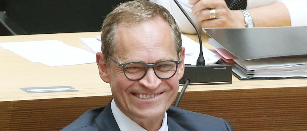 Michael Müller (SPD), Regierender Bürgermeister, hat einfach „Spaß“ bei der Arbeit als Landeschef.