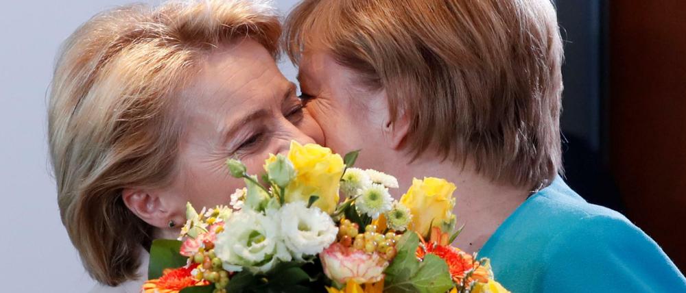 Team Europa: Ursula von der Leyen und Angela Merkel. 