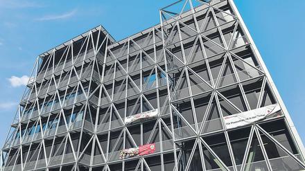 Blattlinien. Das Verlagsgebäude der „tageszeitung“ in der Berliner Friedrichstraße. 