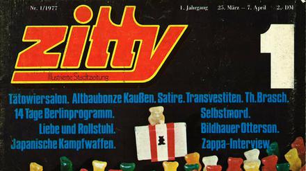 Gummibären. Das erste „Zitty“-Cover 1977.
