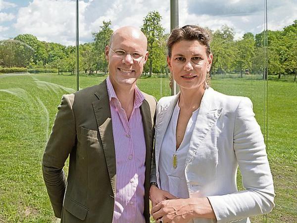 Schlossbesitzer. Loretta Würtenberger und Daniel Tümpel.