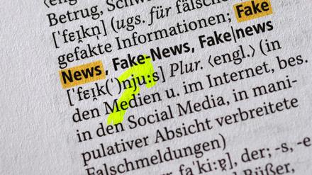 Der Begriff für Falschnachrichten wurde in Nachschlagewerke zur deutschen Rechtschreibung aufgenommen.