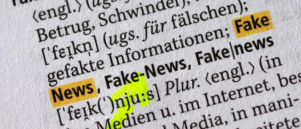 Der Begriff für Falschnachrichten wurde in Nachschlagewerke zur deutschen Rechtschreibung aufgenommen.