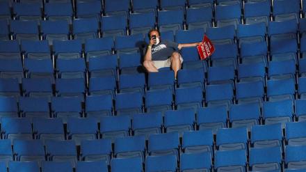 Das hatte Trump sich anders vorgestellt - viele Plätzt blieben leer bei seiner Veranstaltung.