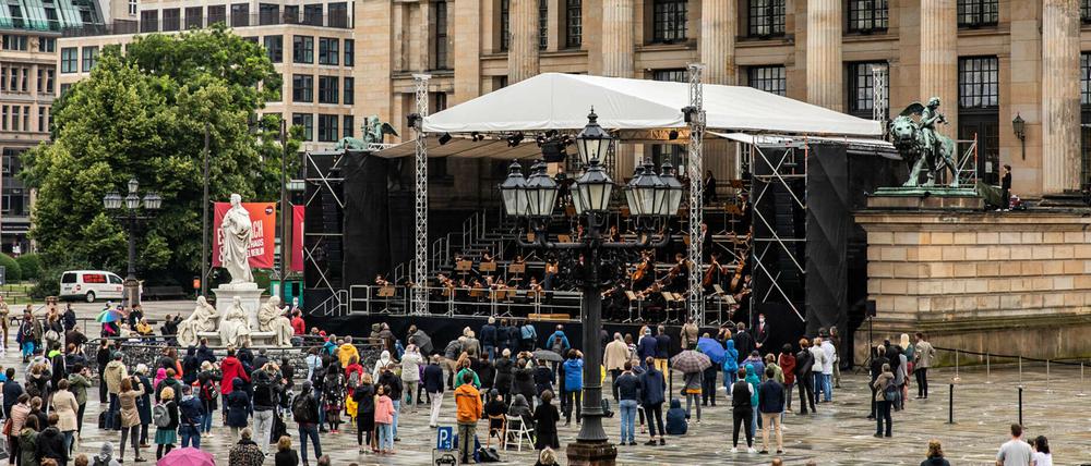 Konzert auf dem Gendarmenmarkt - bald sind auch größere Veranstaltungen erlaubt.