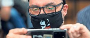 Kirill Serebrennikow in Moskau vor Gericht. 