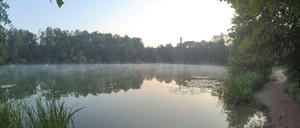 Idyllisch: Blick auf den Teufelssee im Berliner Grunewald.