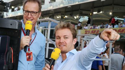 Haste nicht (mehr) gesehen. Moderator Florian König (l.) und RTL Formel-1-Experte Nico Rosberg.