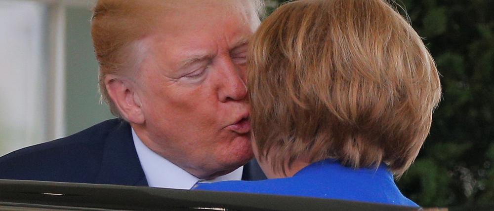 Donald Trump und Bundeskanzlerin Angela Merkel 2018 im Weißen Haus 