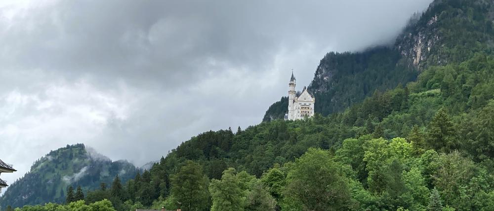 Das sonst überlaufene Märchenschloss Neuschwanstein war acht Wochen ohne einen einzigen Besucher. 