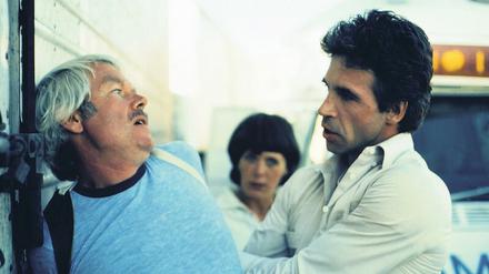 Auch Kannibalen haben Hunger. Szene aus Rainer Erlers Thriller „Fleisch“, der 1979 das bundesdeutsche Fernsehpublikum erschütterte. In den Südstaaten der USA werden Touristen gejagt und ausgeweidet. 