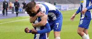 Zugeschnappt: Hertha konnte sich über einen 2:0-Sieg gegen Leverkusen freuen.