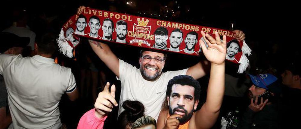 Klopp-Masken sind in Liverpool aktuell angesagter als Atemschutzmasken.