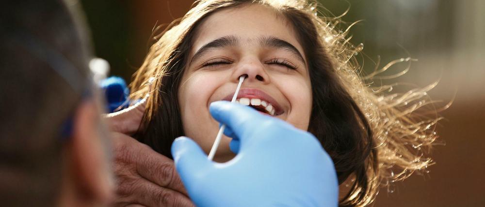 Ein Coronatest tut nicht weh.