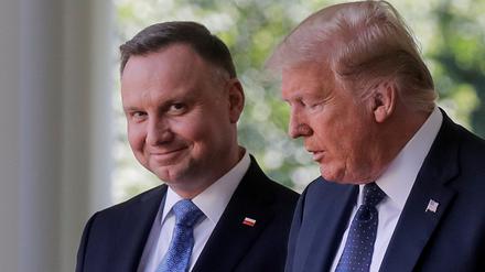 Polens Präsident Andrzej Duda trifft seinen US-Kollegen Donald Trump im Weißen Haus. 