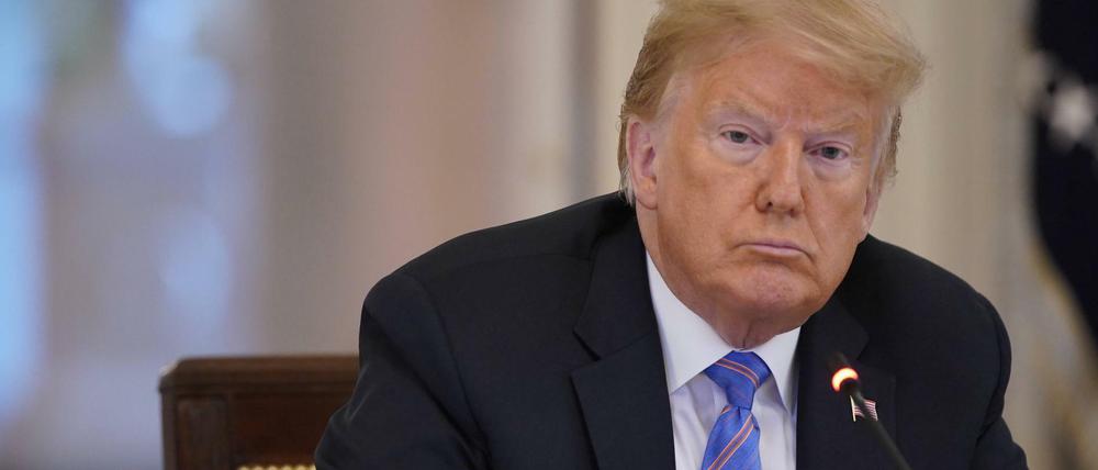 Hat einen Beitrag mit einem rassistischen Slogan auf Twitter verbreitet: US-Präsident Donald Trump