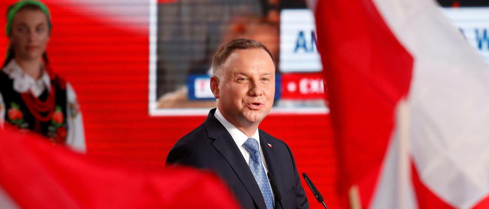 Hat wohl keine absolute Mehrheit erreicht: Polens Präsident Andrzej Duda