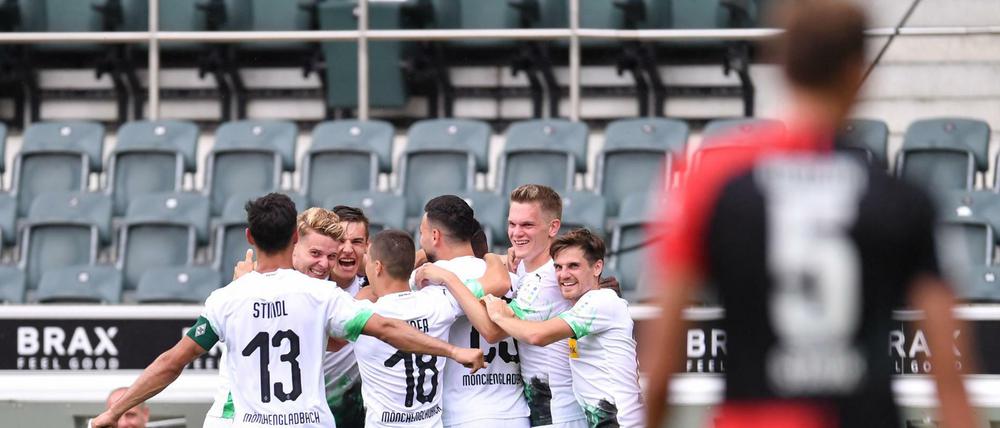 Es jubeln die anderen: Für Hertha gab es im letzten Saisonspiel gegen Mönchengladbach nichts zu holen.