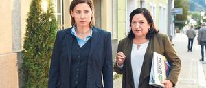 Ungleiches Paar. Maria Happel (rechts) und Martina Ebm. 