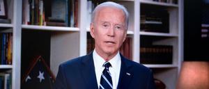 Der designierte Präsidentschaftskandidat der Demokraten, Joe Biden, führt seinen Wahlkampf noch vor allem von zuhause aus.