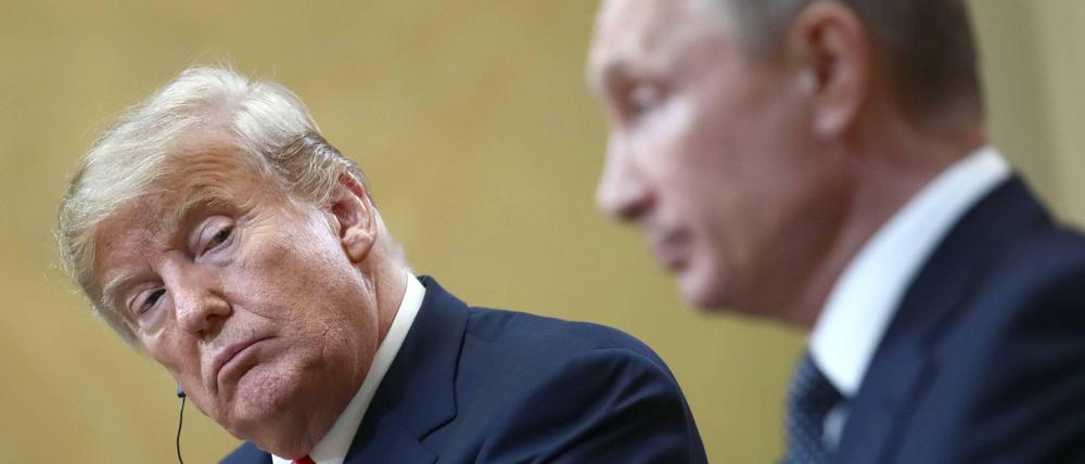 Kritisch beäugt. US-Präsident Donald Trump und der russische Präsident Wladimir Putin.