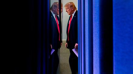 US-Präsident Donald Trump am Donnerstag im Briefing Room des Weißen Hauses. 