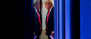 US-Präsident Donald Trump am Donnerstag im Briefing Room des Weißen Hauses. 