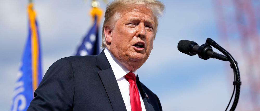 Hält nicht viel vom Maskentragen: US-Präsident Donald Trump bei einem Coronavirus-Briefing Mitte Mai.