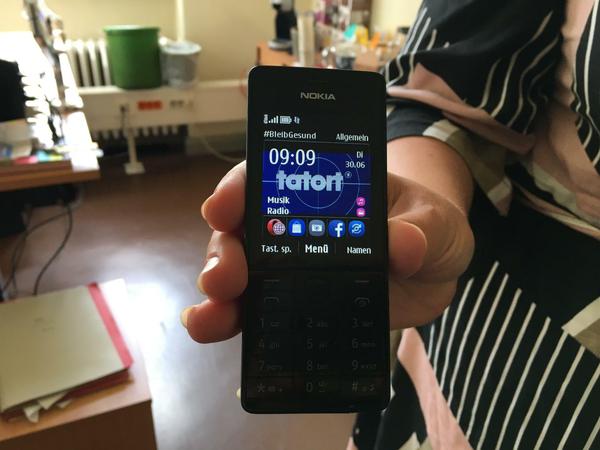 Das „Tatort“-Nokia 216 der neun Kap-Ermittler der Berliner Staatsanwaltschaft.